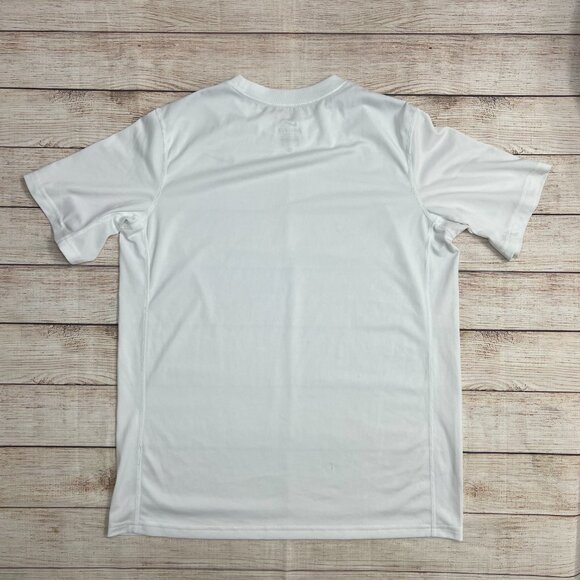 Nike Dri-Fit Men's XL White Short Sleeve Athletic Training T-Shirt Preowned - Picture 2 of 6